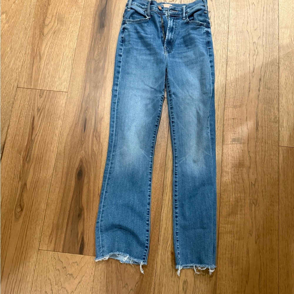 MOTHER Blue Straight Leg Women's Jeans